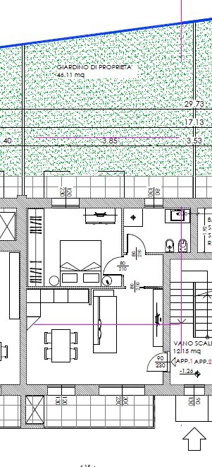 ARCISATE, BILOCALE CON GIARDINO