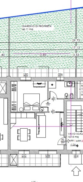 ARCISATE, BILOCALE CON GIARDINO-2