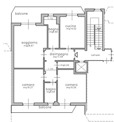 ARCISATE, COMODO TRILOCALE